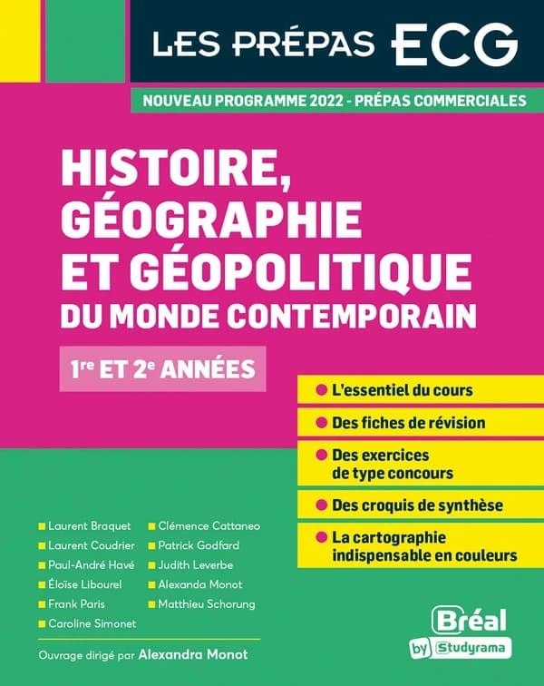 Histoire, géographie et géopolitique du monde contemporain : 1re et 2e années : [programme 2021, prépas commerciales]