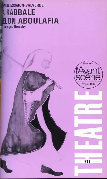 Revue L'Avant-scène théâtre : la kabbale selon Aboulafia
