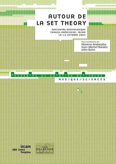 Actes du Colloque Autour de la set theory : rencontre musicologique franco-américaine, Ircam, 15-16 octobre 2003...