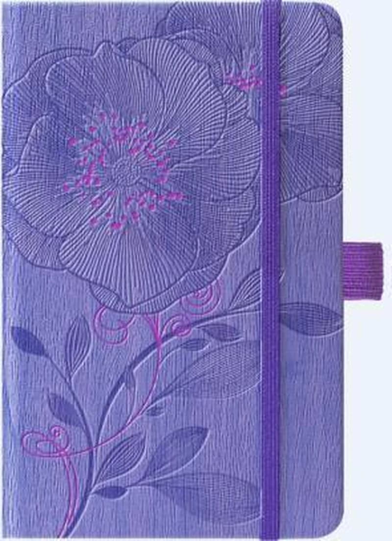 Carnet ligné avec pochette à soufflet intégrée - Camélia
