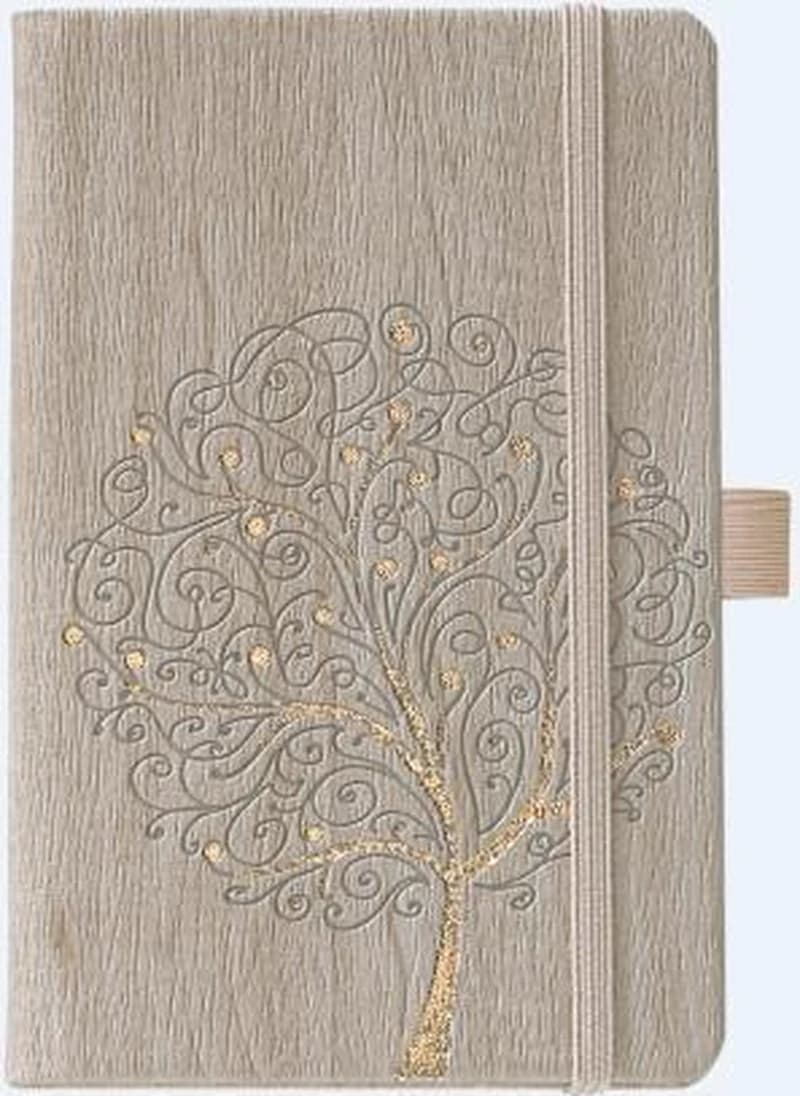 Carnet ligné avec pochette à soufflet intégrée - Arbre
