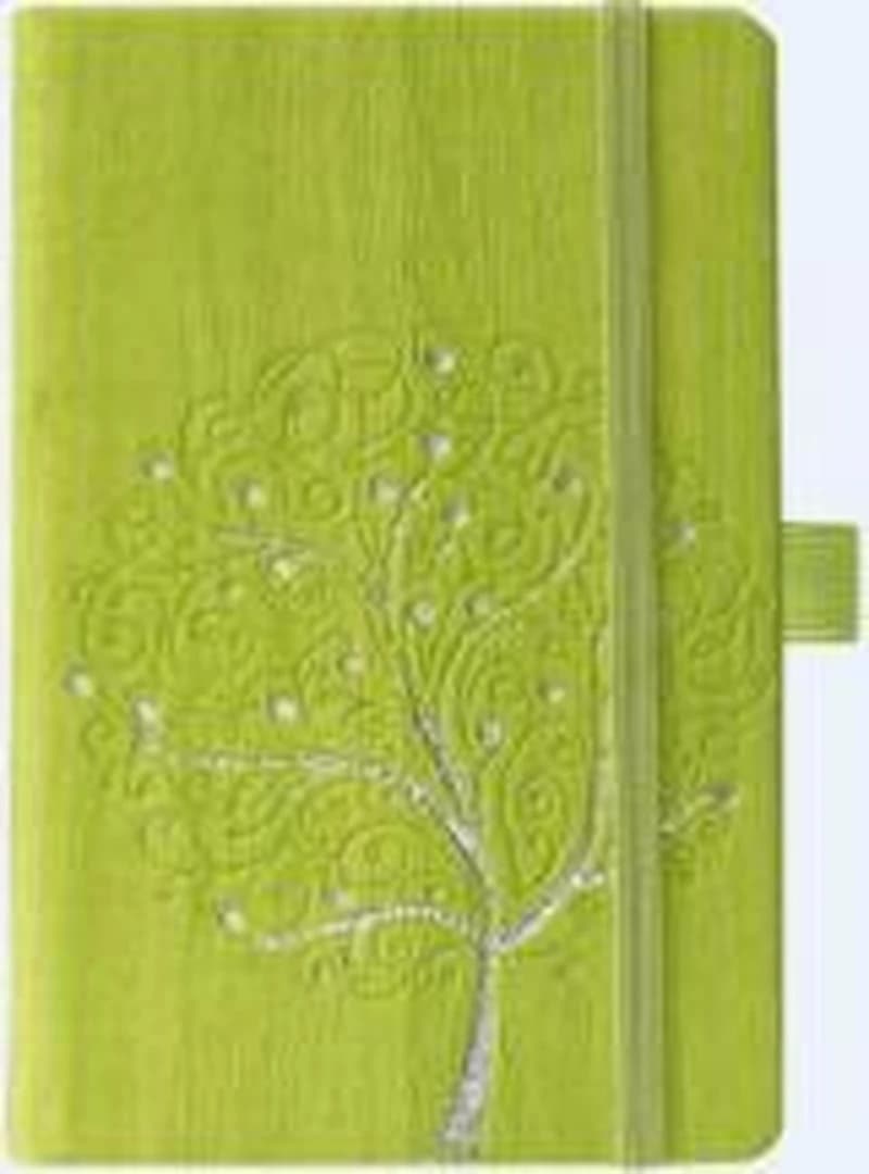 Carnet ligné avec pochette à soufflet intégrée - Arbre
