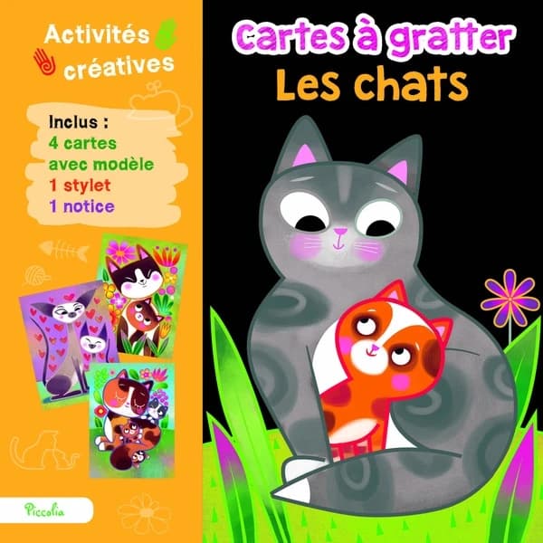 Cartes à gratter : les chats