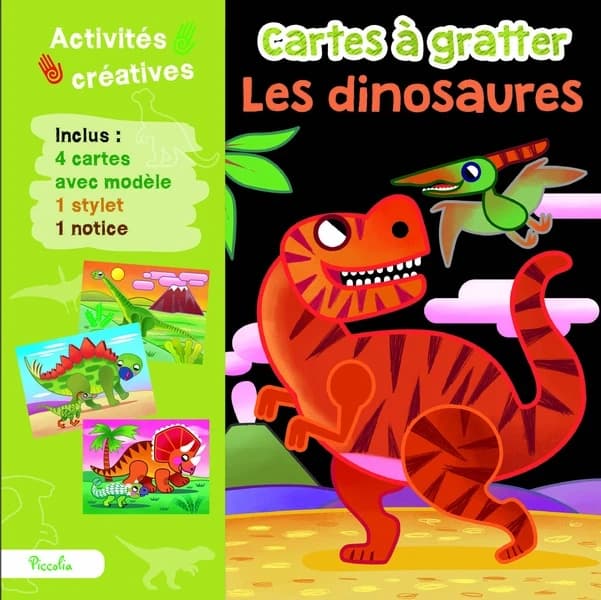 Cartes à gratter : les dinosaures