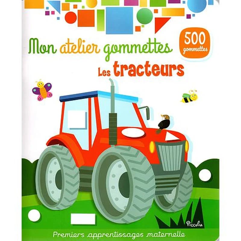 Mon atelier de gommettes : les tracteurs