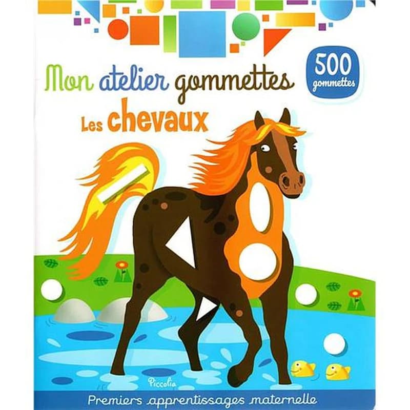Mon atelier de gommettes : les chevaux