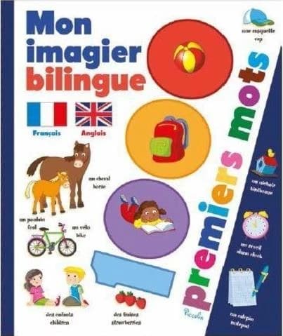 Mon imagier bilingue français anglais ; 1000 premiers mots