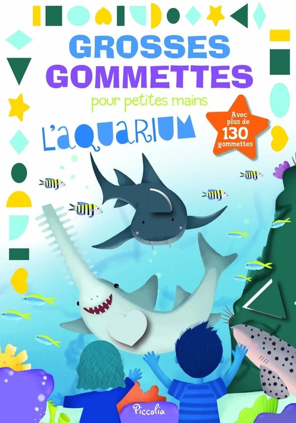 Grosses gommettes pour petites mains : l'aquarium