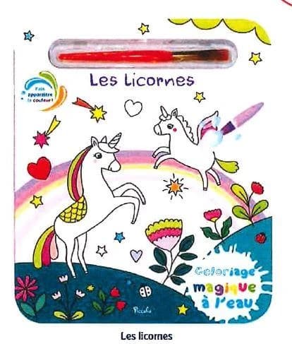 Coloriages magiques à l'eau : les licornes