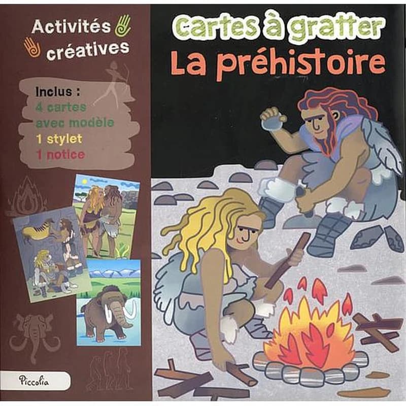 La préhistoire - Cartes à gratter