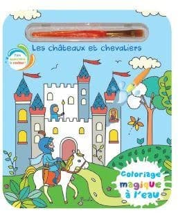 Coloriages magiques à l'eau : les châteaux et chevaliers