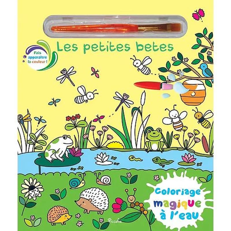 Coloriages magiques à l'eau : les petites bêtes