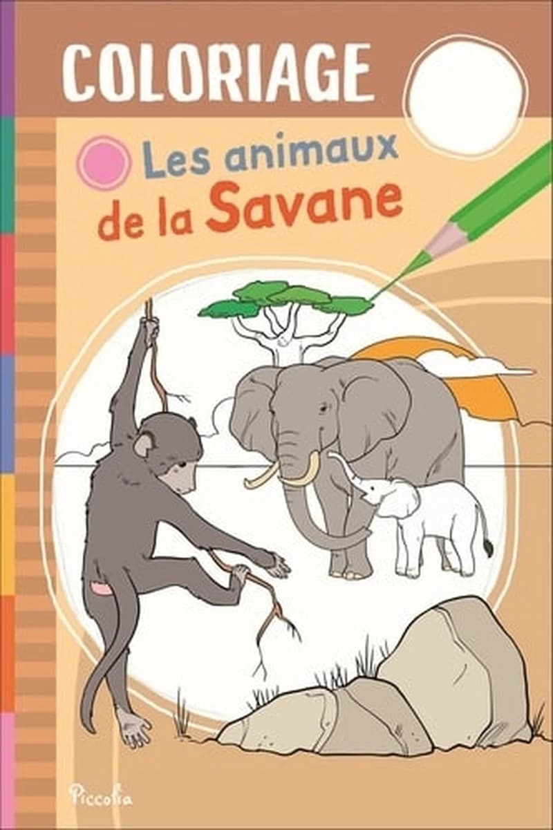 Coloriage : les animaux de la savane
