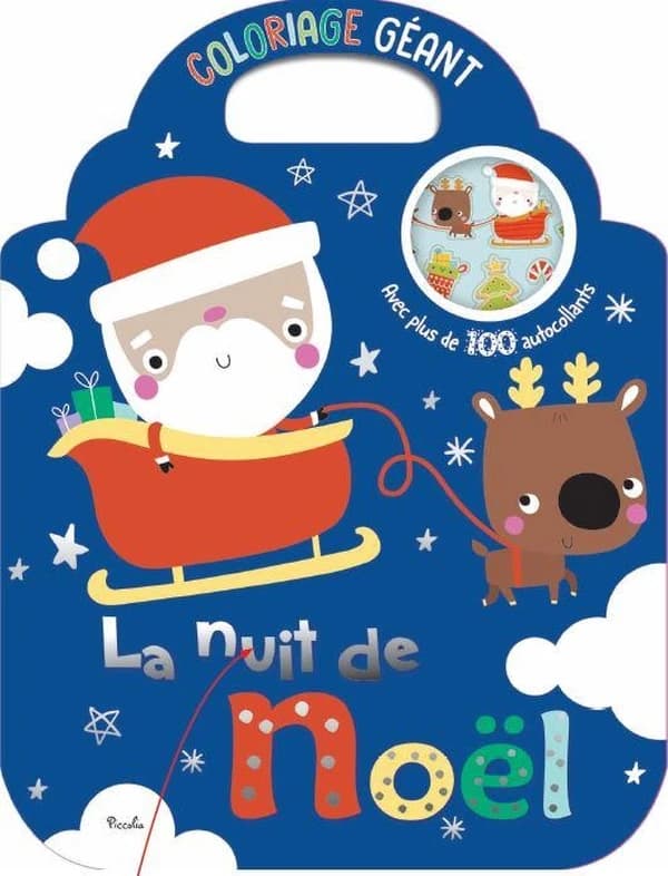 La nuit de Noël : Coloriage géant