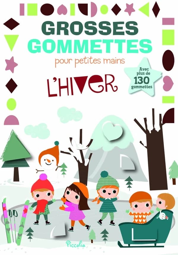 Grosses gommettes pour petites mains : Les animaux du froid