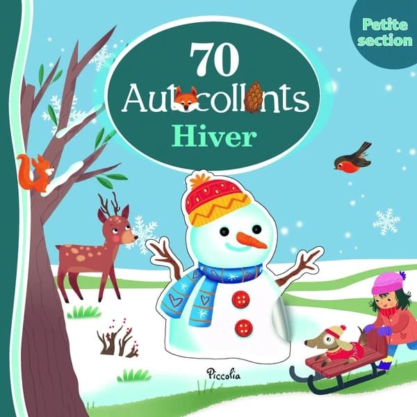 70 autocollants : Hiver