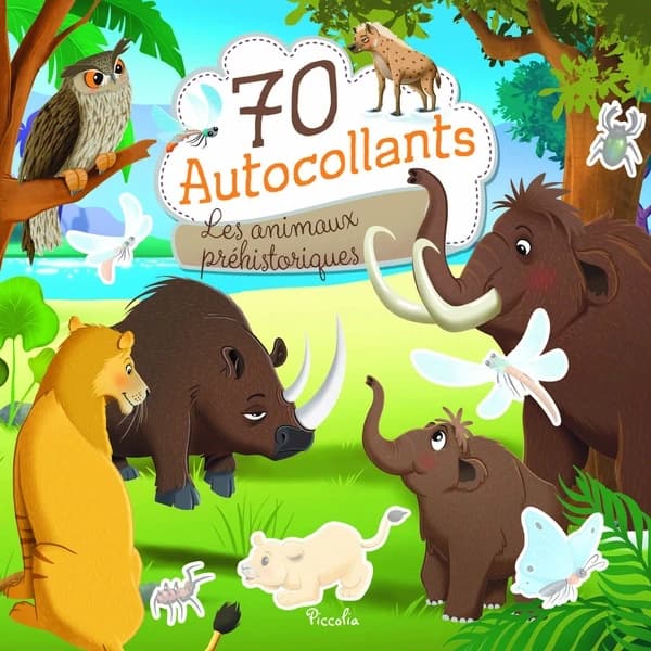 70 autocollants : Les animaux préhistoriques