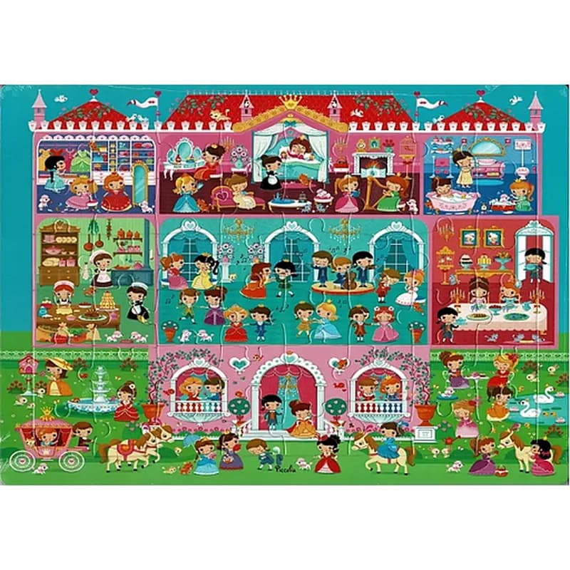 PUZZLE 48 PIECES -  LE CHATEAU DE PRINCESSES