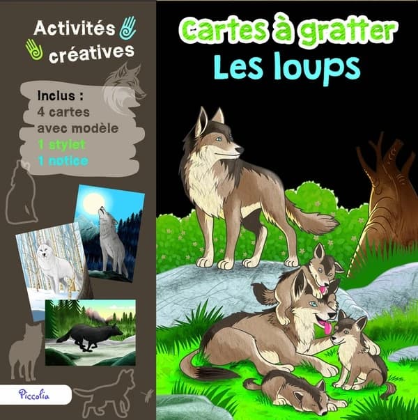 Cartes à gratter : Les loups