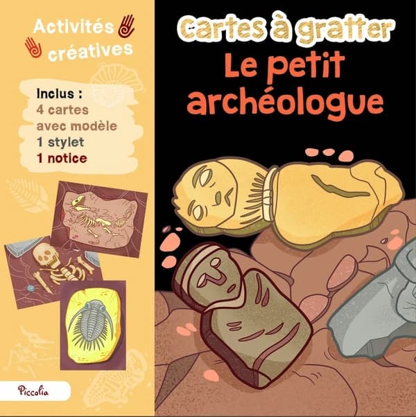 Cartes à gratter : Le petit archéologue