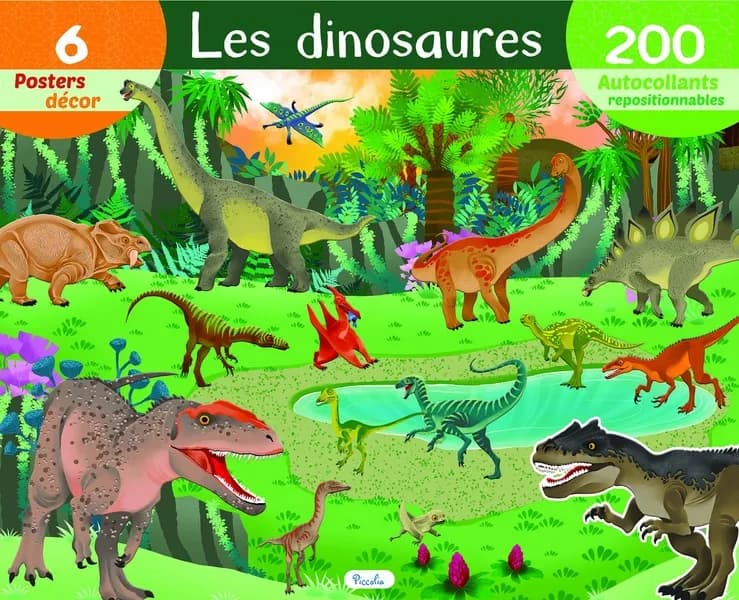Les dinosaures : 6 posters décor