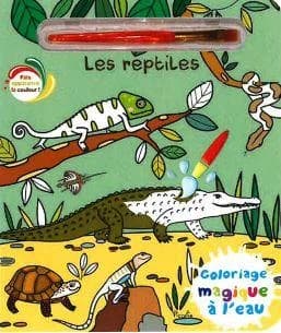 Coloriages magiques à l'eau : Les reptiles