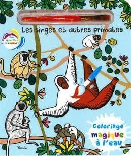 Les singes et autres primates : Avec 1 pinceau