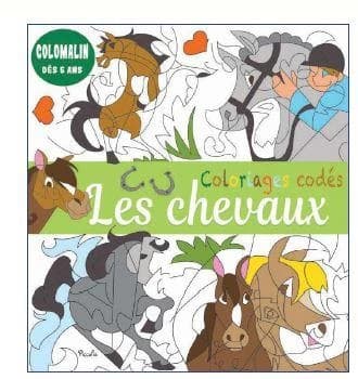 Coloriages codés : Les chevaux