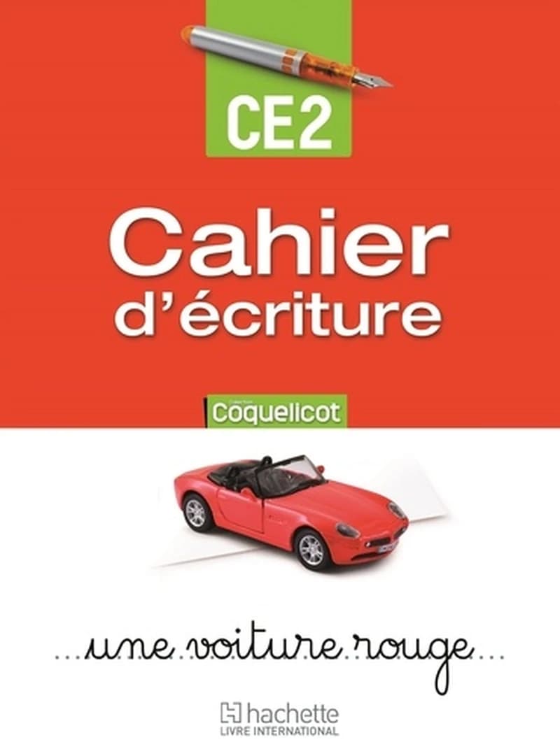 Coquelicot Cahier Ecriture Ce2