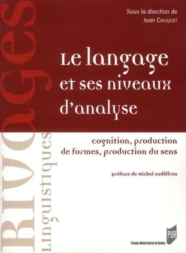 Le langage et ses niveaux d'analyse : cognition, production de formes, production du sens