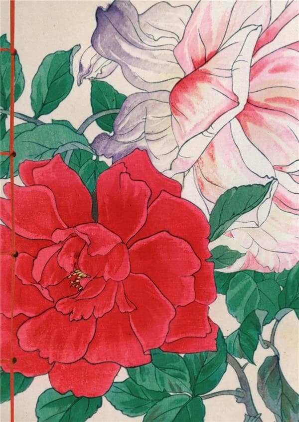 Roses dans l'estampe japonaise