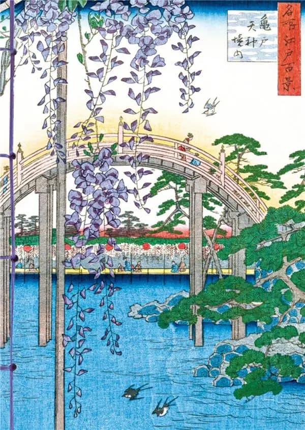 Glycine dans l'estampe japonaise