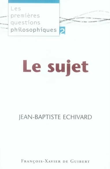 Le sujet