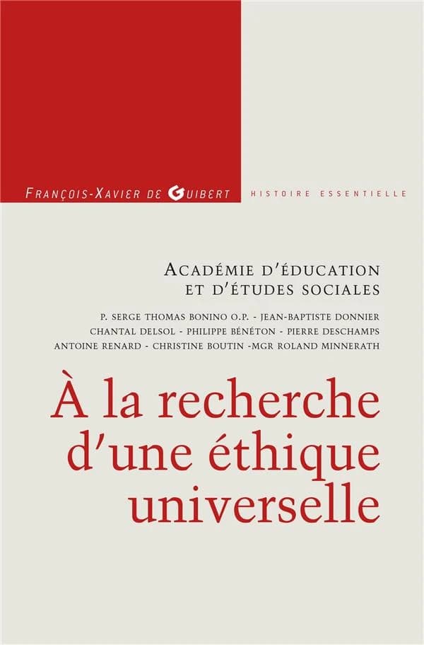 À la recherche d'une éthique universelle