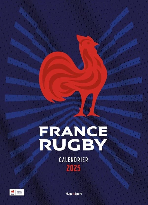 Calendrier mural : Officiel du XV de France (édition 2025)
