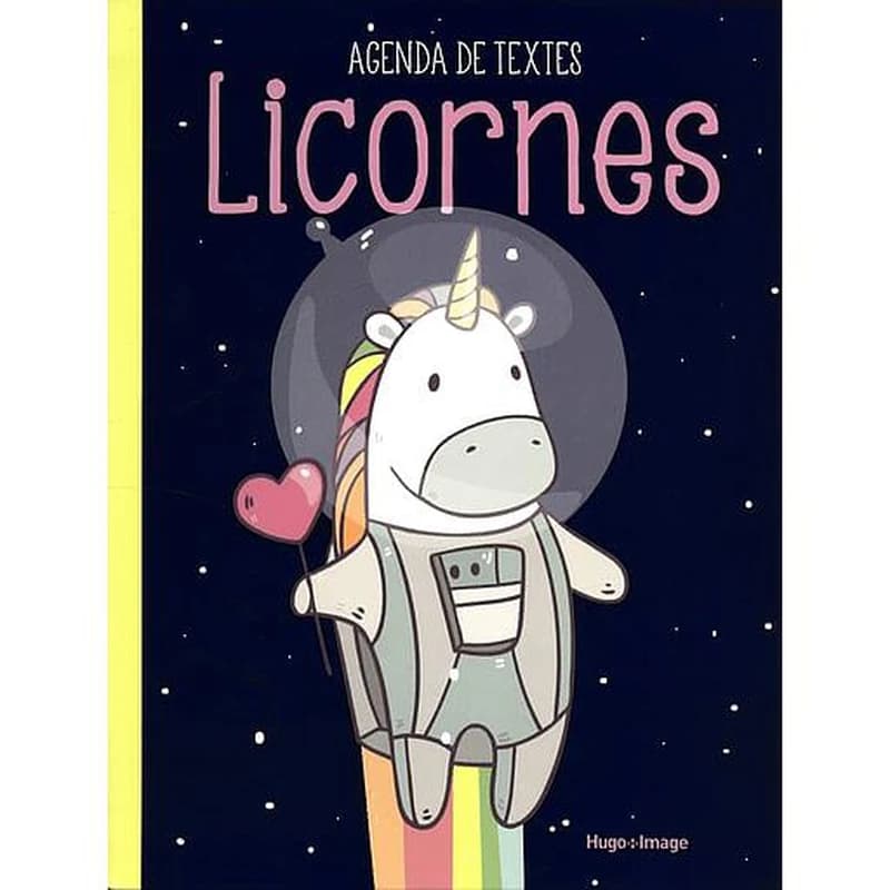 Agenda de texte Licornes