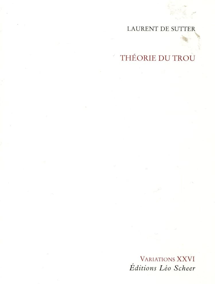 Théorie du trou