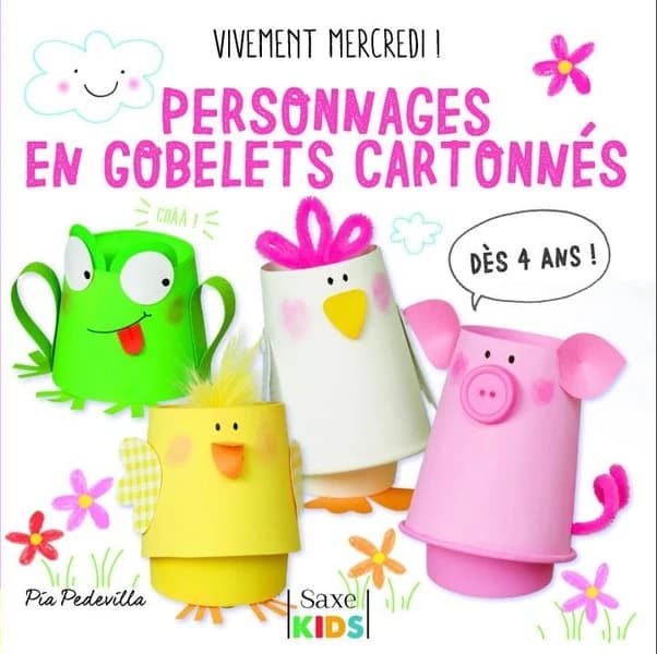 Personnages en gobelets cartonnés
