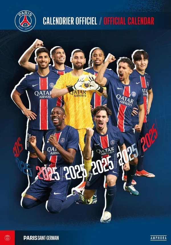 Calendrier officiel Paris Saint-Germain (édition 2025)