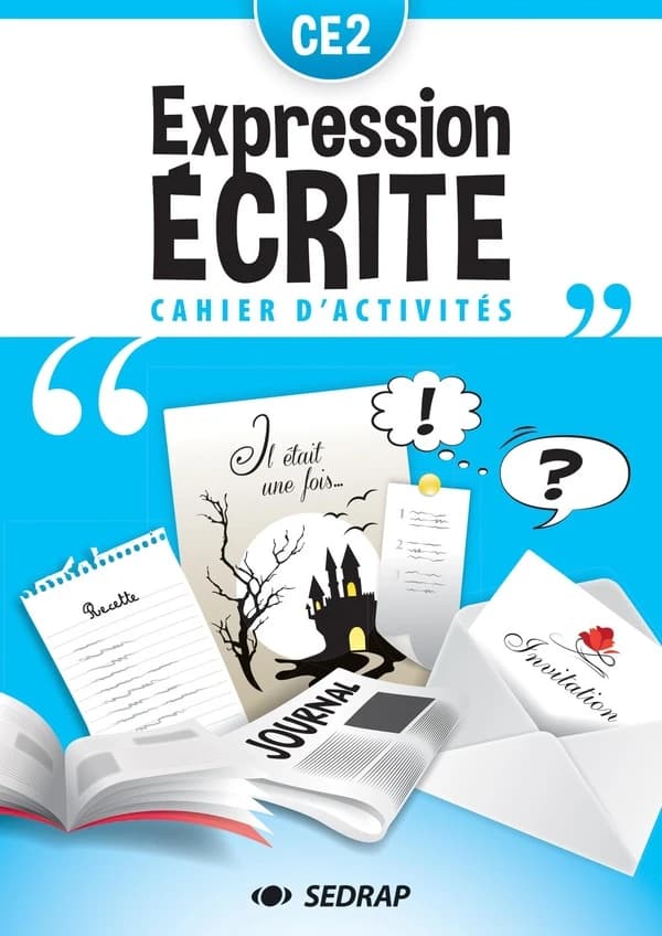 Cahier d'expression écrite ; CE2 ; cahier d'activités