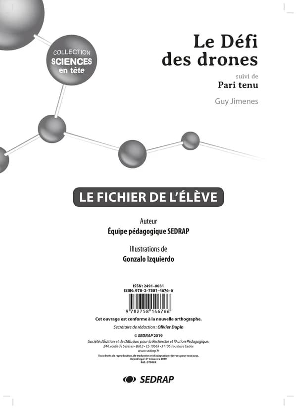 Le défi des drones ; pari tenu ! ; le fichier de l'élève