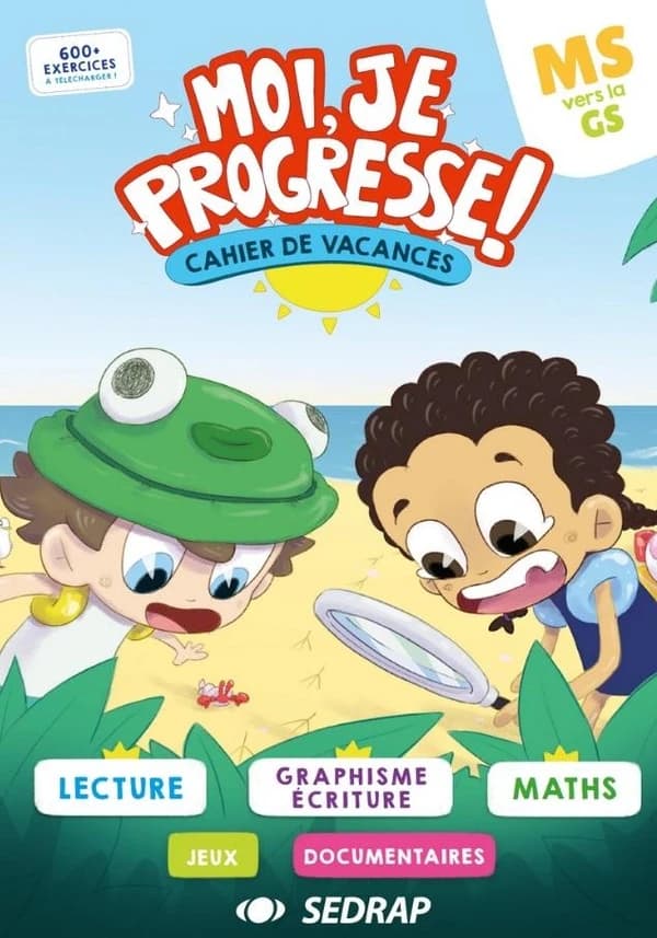 Moi, je progresse ! : Moyenne Section vers Grande Section ; cahier de vacances