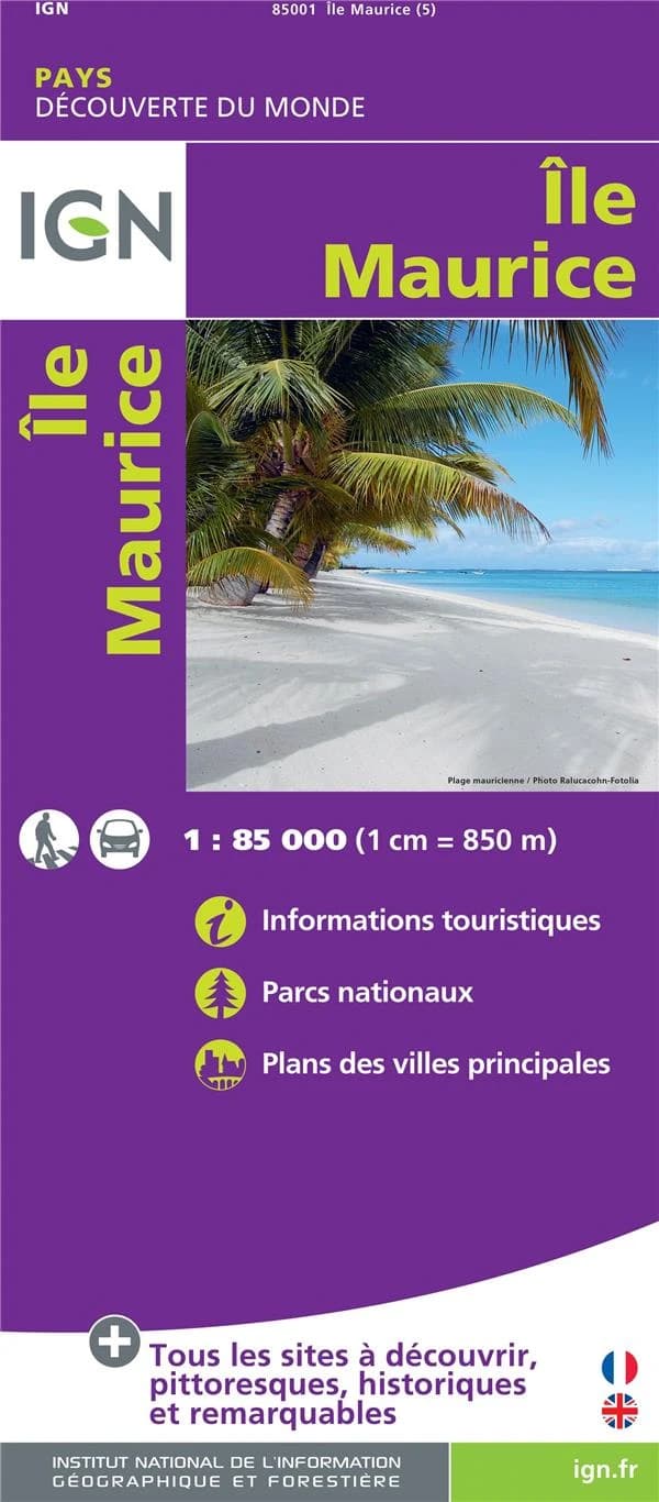 Île Maurice (Éd. 5) réalisé et édité par l'Institut national de l'information géographique et forestière : Mauritius