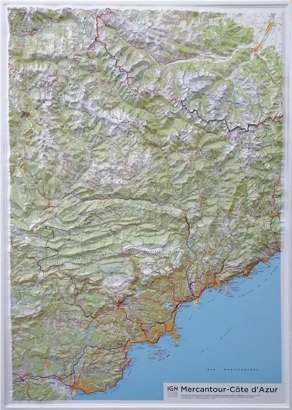 60178 ; relief Mercantour, Côte d'azur (édition 2018)