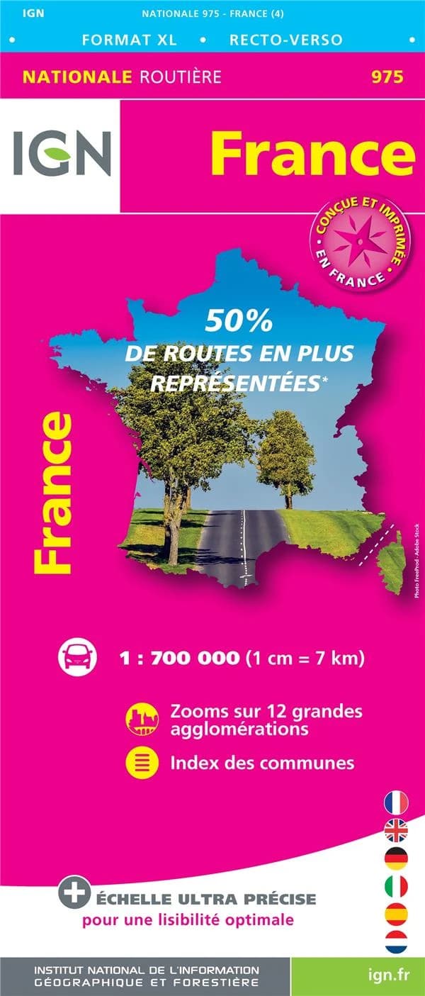 France (Éd. 4) réalisé et édité par l'Institut national de l'information géographique et forestière