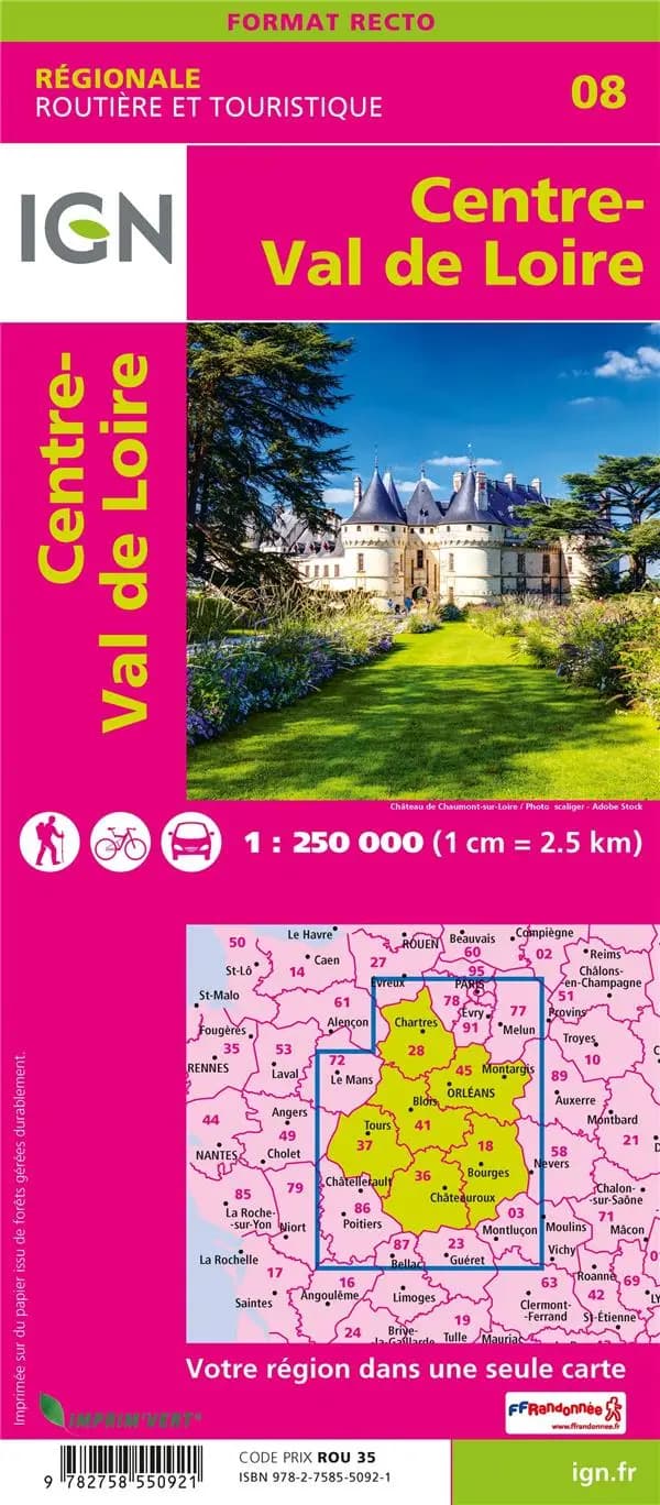 Centre-Val de Loire : Pyrénées, Quercy (Éd. 2) Institut national de l'information géographique et forestière