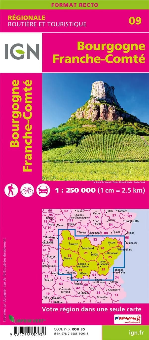 Bourgogne Franche-Comté (Éd. 2) Institut national de l'information géographique et forestière