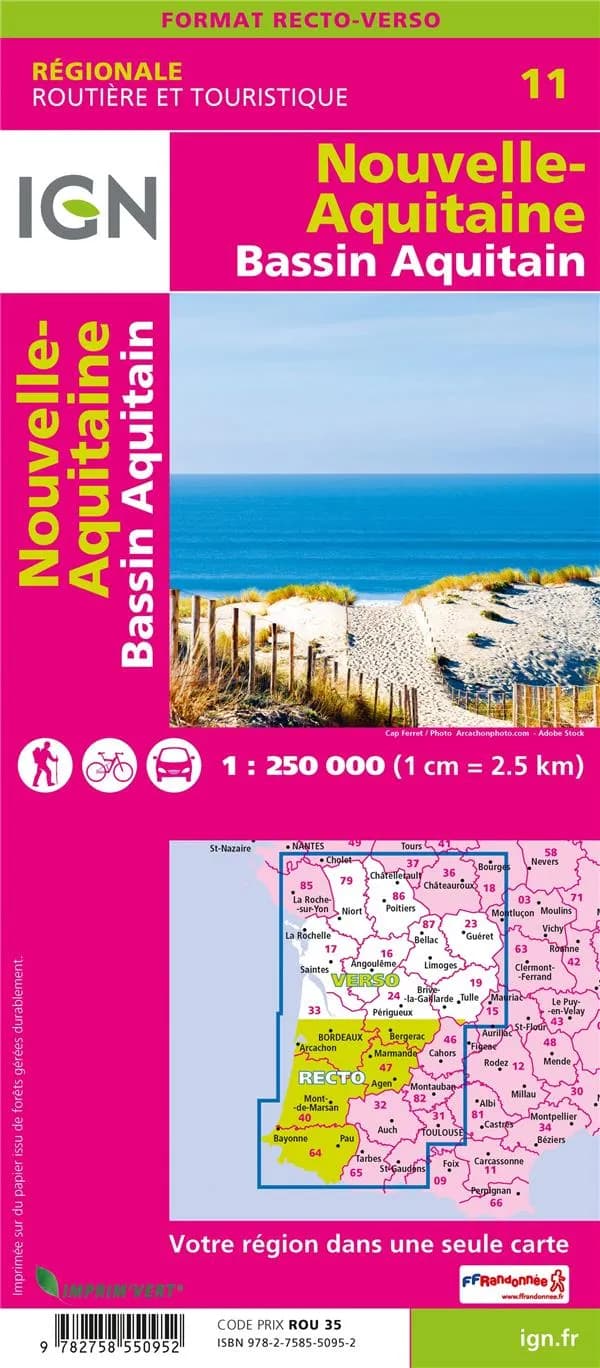 Nouvelle-Aquitaine : Bassin Aquitain (Éd. 2) Institut national de l'information géographique et forestière