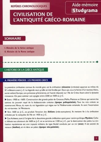 Civilisation de l'antiquité gréco-latine