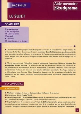 Le sujet